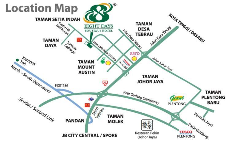 Eight Days Boutique Hotel - Mount Austin Johor Bahru Buitenkant foto